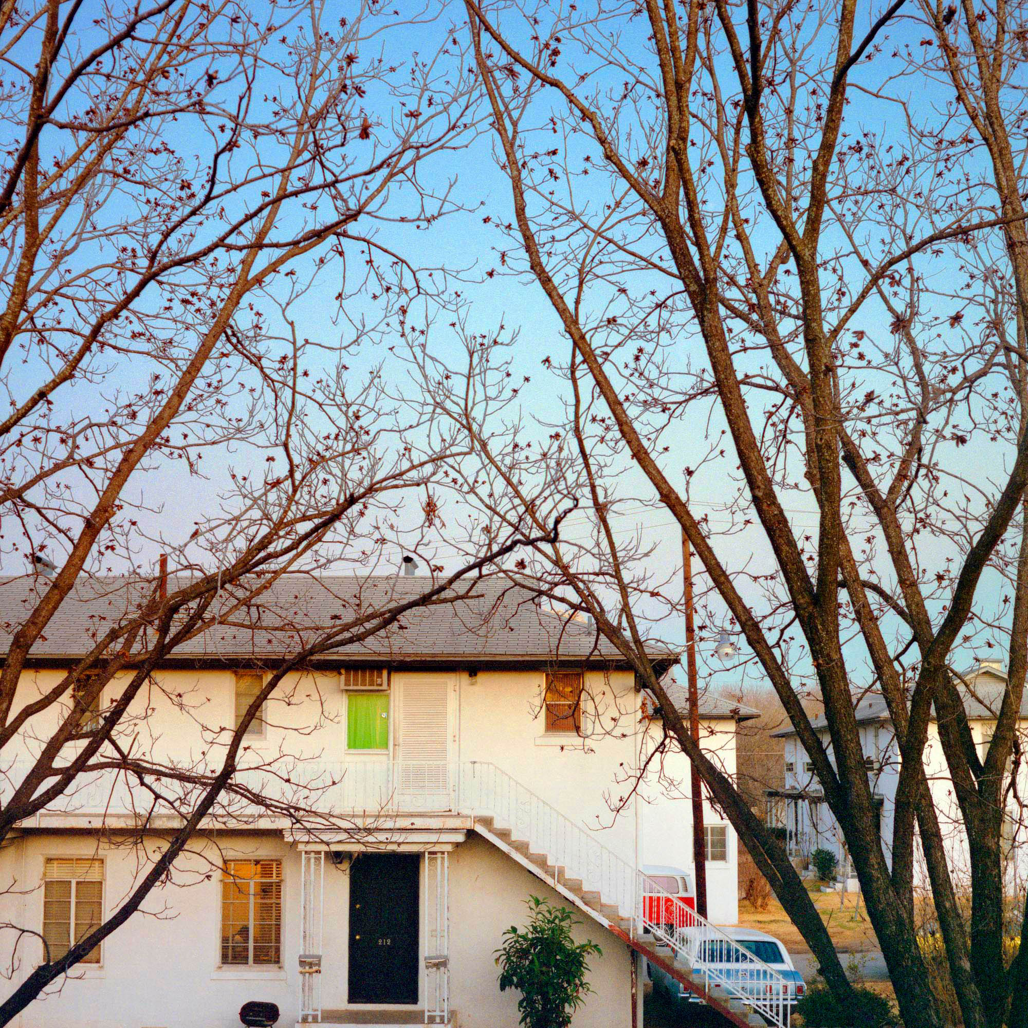 houses trees neighborhoods homes san antonio pecans red green blue